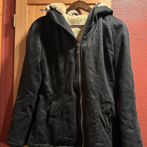 Hood lamb hemp parka - Picture 1 of 2